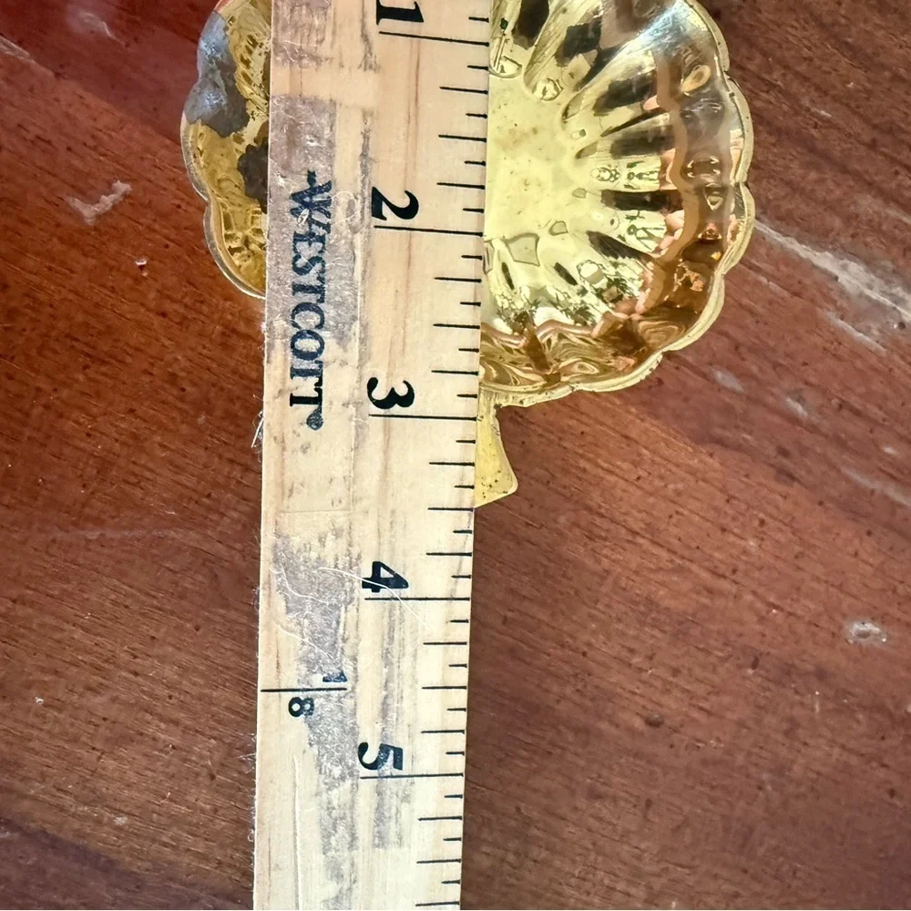 Vintage Solid Brass Trinket Dish Made In India